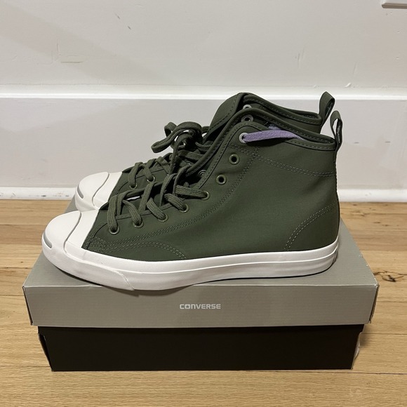 Converse Jack Purcell x‎ Hancock Limited Edition Mid Military Size 9.5 Sneakers - Picture 3 of 12